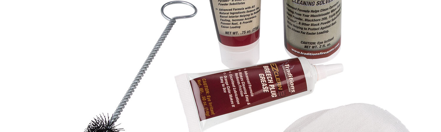 Traditions A3960 EZ Clean 2 Muzzleloader Cleaning Kit 50 Cal 7 Pieces
