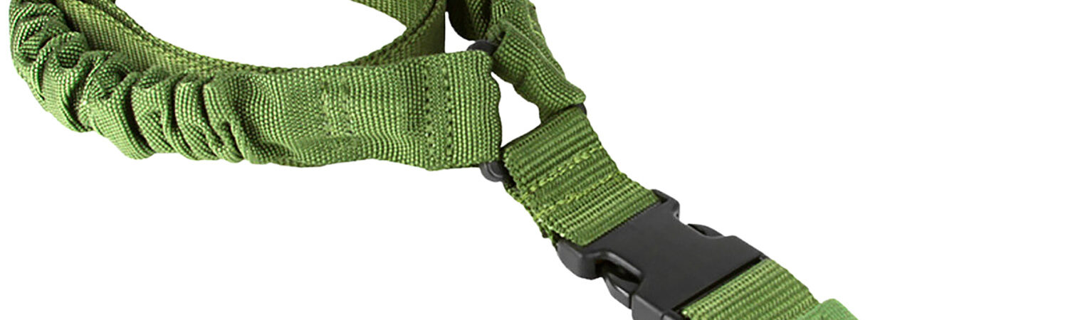 Aim Sports AOPS01G One Point  Green Elastic Webbing 26" OAL Bungee Rifle