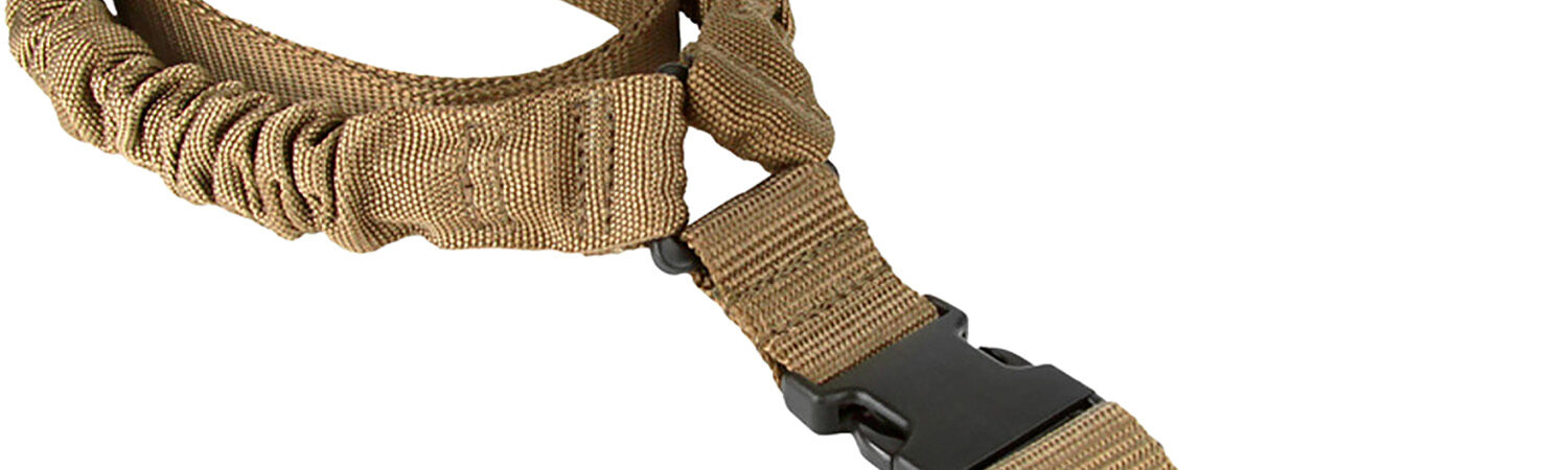 Aim Sports AOPS01T One Point  Tan Elastic Webbing 26" OAL Bungee Rifle