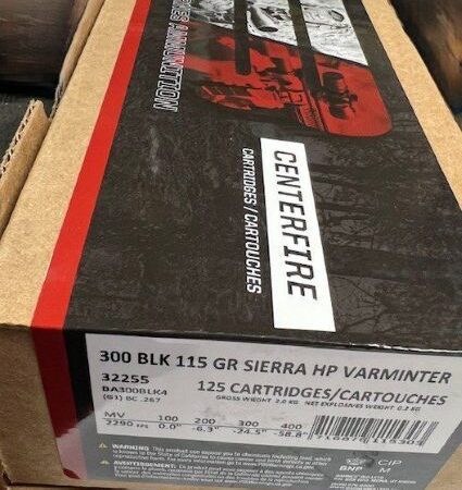 BARNES 300 AAC 115GR HP - VARMINTER 125RD