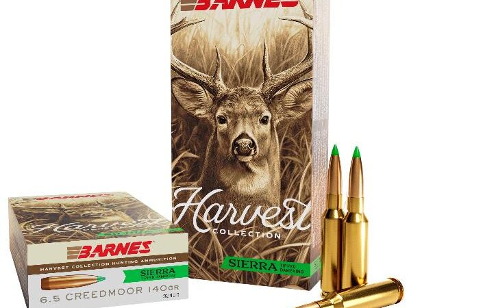 Barnes Harvest Sierra Tipped GameKing Ammunition 6.5 Creedmoor 140gr PT 2700 fps 20/ct