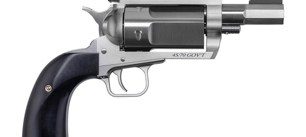 Magnum Research Exclusive BFR Rolling Thunder Handgun .45-70 Gov't 5rd Capacity 3" Barrel Silver with Black Grips