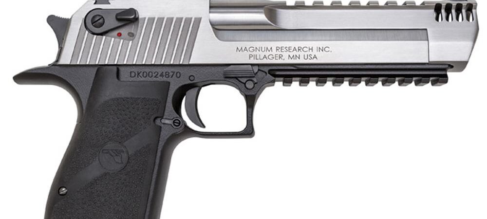Desert Eagle L6 Handgun .357 Mag 9rd Magazine 6" Barrel Silver Slide with Black Frame