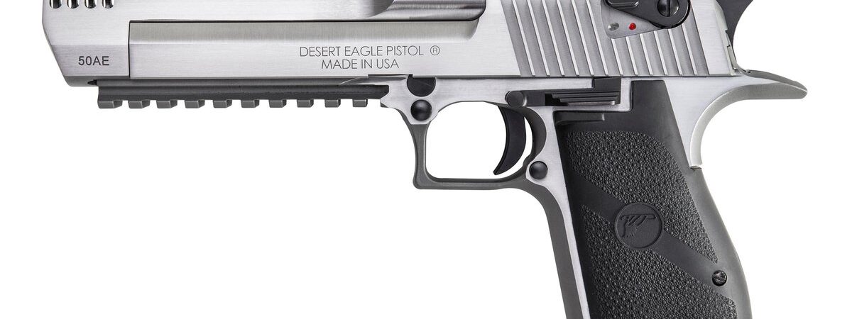DESERT EAGLE .50AE 6" PISTOL 7RD STS W/bottom rail & MuzzleBrake