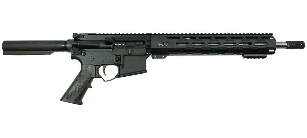 APF Armory Proof SS Pistol 223 Wylde 30rd 14" Pinned and Welded proof Research Barrel Black(No Brace)