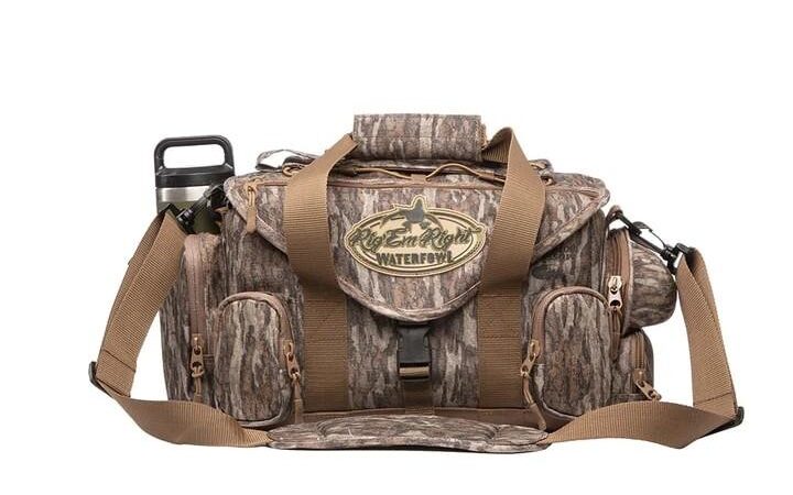 Rig 'Em Right Shell Shocker Standard Blind Bag Mossy Oak Bottomland