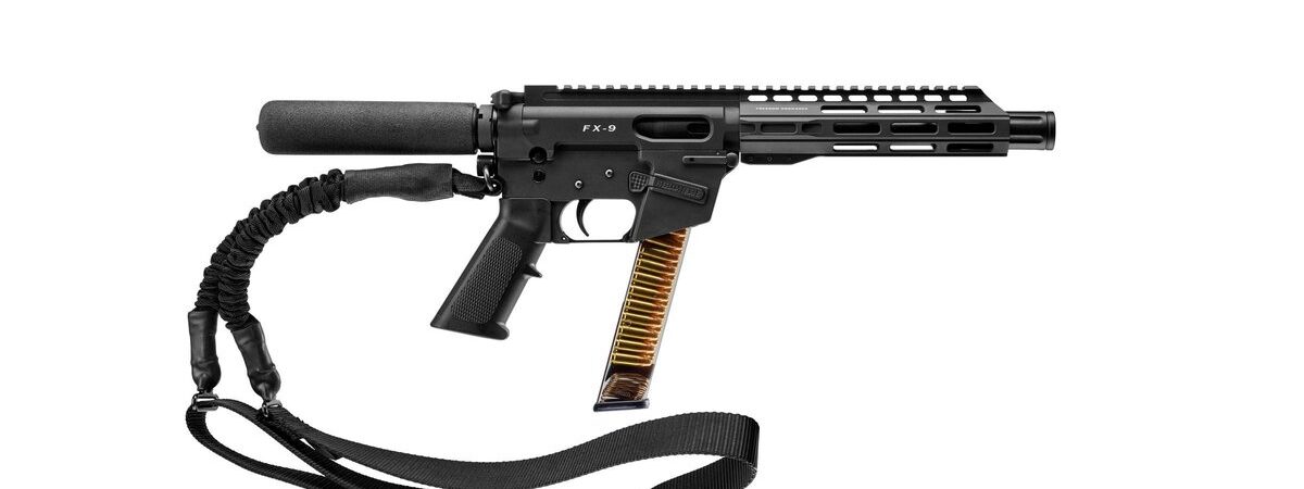 Freedom Ordnance FX9 Handgun 9mm Luger 31rd Glock Style Magazine 8" Barrel Black with Sling