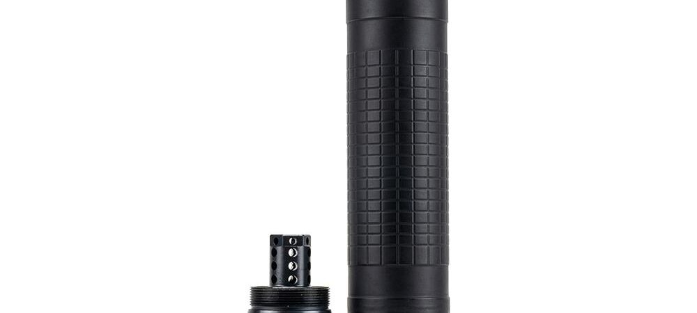 IWI Silencer 6 Direct Thread Suppressor 6mm  Nickel Alloy/Stainless Steel 1/2"-28 HUB-T Mount Black