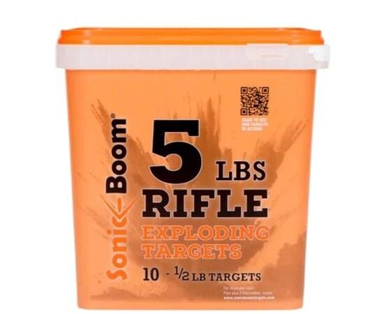 Sonic Boom 1/2 lb Exploding Rifle Targets 10/ct Bucket