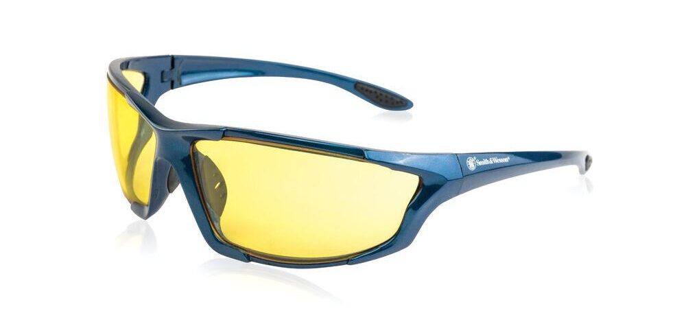 Smith & Wesson Major Full Frame Shooting Glasses Blue with Amber Lens