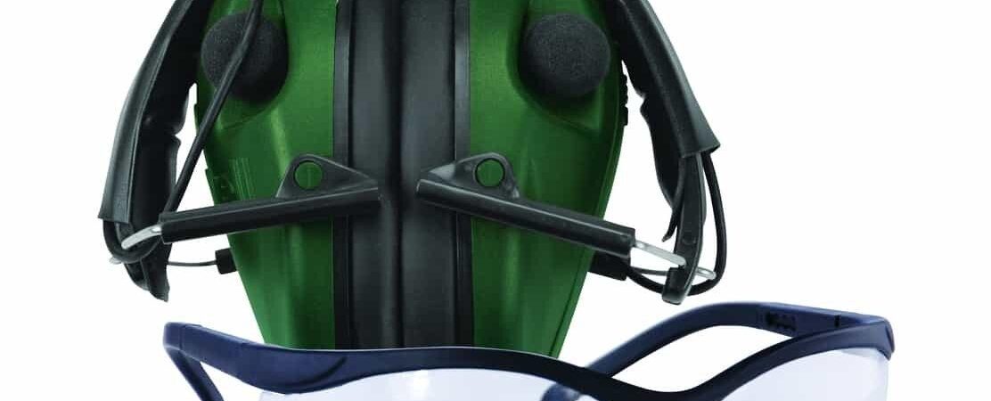Caldwell E-MAX LoPro Electronic Muffs With Shooting Glasses