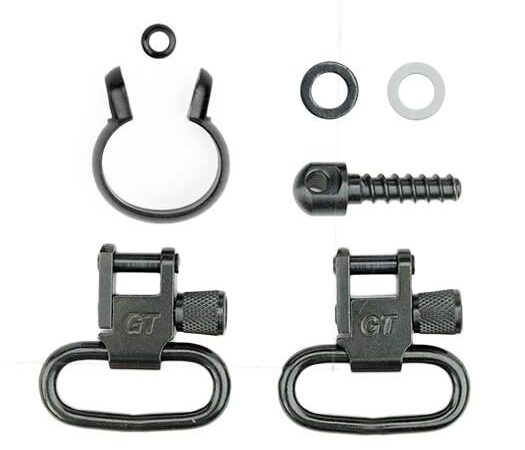 Grovtec One Piece Barrel Band Swivel Sets .430" to .445" Black