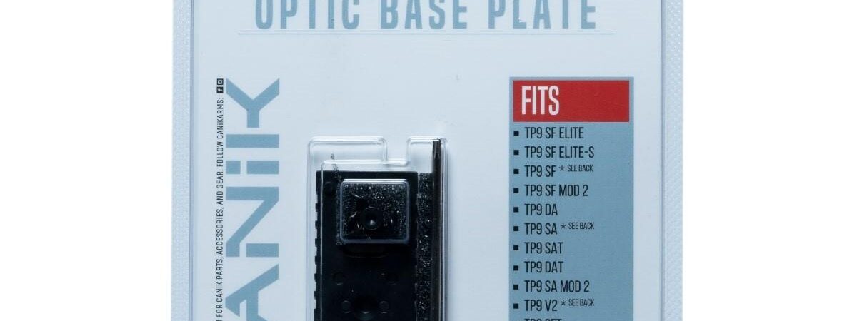 Canik Optic Base Plate (B) for Non Optic Ready Pistols Black