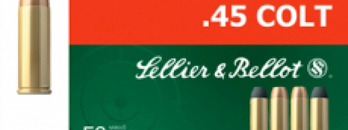 Sellier & Bellot Pistol & Revolver Ammo .45 Long Colt 250 gr LFN 50/Box
