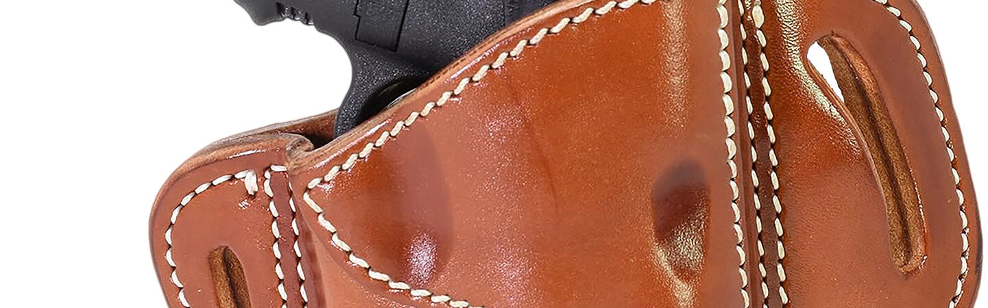 1791 Gunleather BH21CBRR BH2.1  OWB Size 2.1 Classic Brown Leather Belt Slide Compatible w/Glock 17/S&W M&P Shield/Springfield XD Right Hand