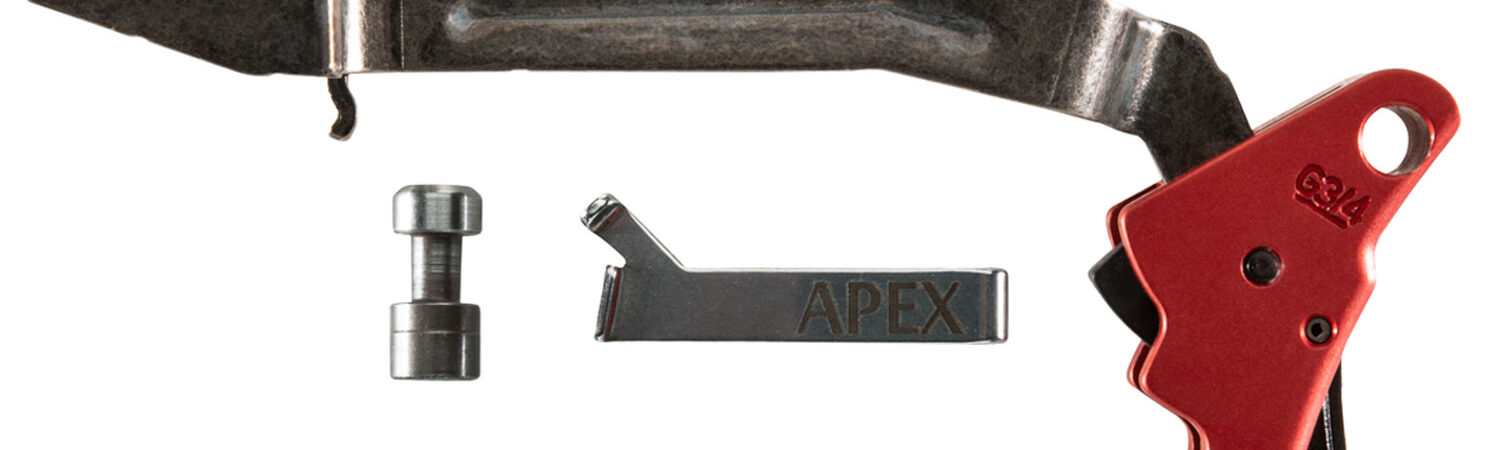 Apex Tactical 102155 Action Enhancement  Red Drop-In Trigger Compatible w/Glock Gen3-4 17/17L/19/22-27/31-35