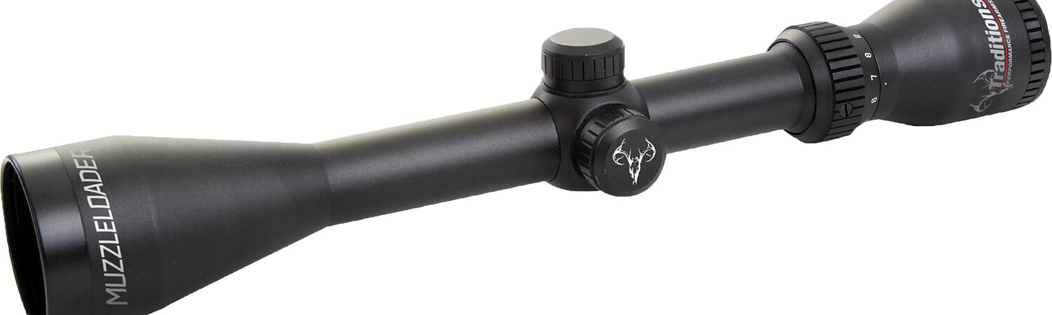 Traditions A1143RIR Muzzleloader Scope  3-9x 40mm Matte Finish Illuminated Range Finding Reticle
