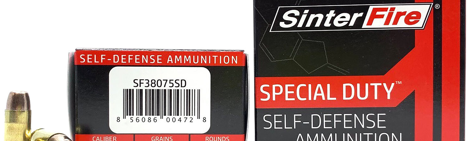 SinterFire Inc SF38075SD Special Duty (SD)  380ACP 75gr Lead Free Frangible Hollow Point 20 Per Box/10 Case