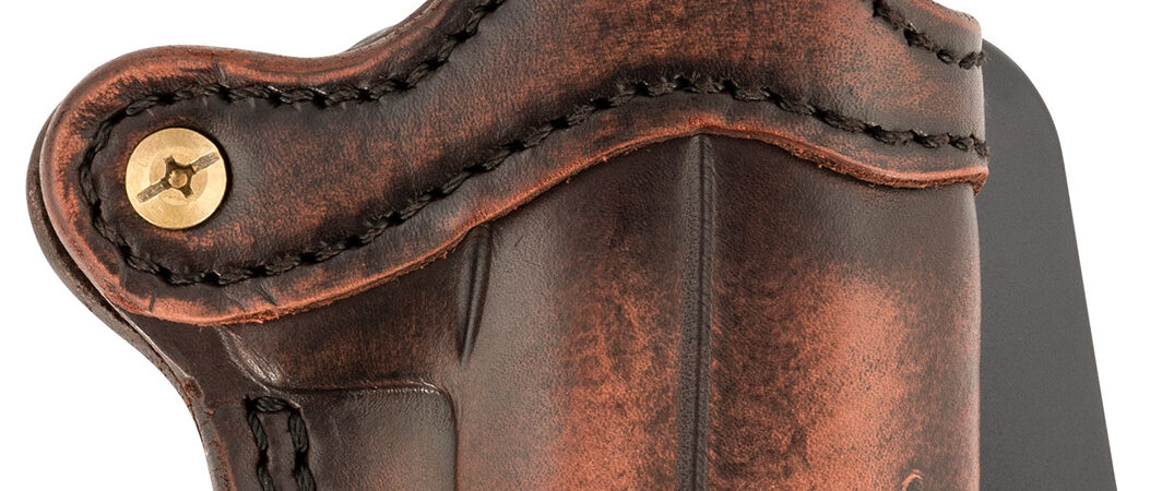 1791 Gunleather ORPDHCVTGR Paddle Holster Optic Ready OWB Size Compact Vintage Leather Paddle Fits Glock 43 Fits Sig P365 Fits Taurus GX4 Right Hand