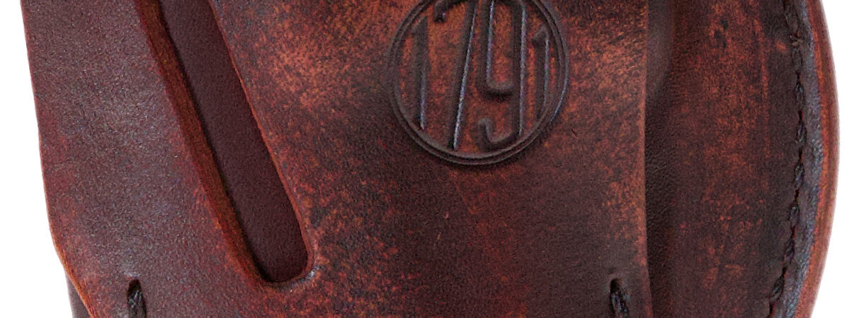 1791 Gunleather 4WH6VTGR 4-Way  IWB/OWB Size 06 Vintage Leather Belt Clip Compatible w/Glock 21/Walther PDP Right Hand