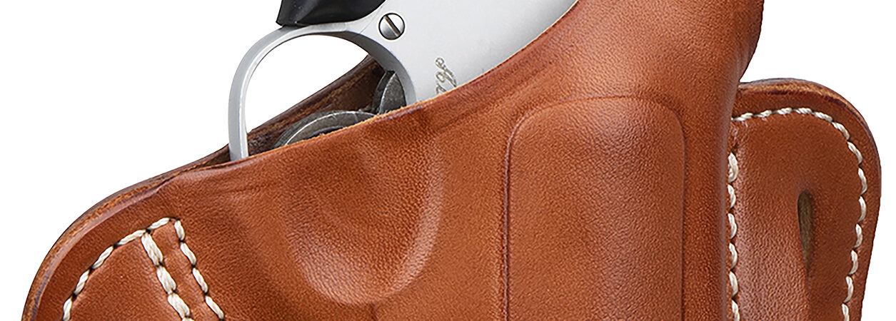 1791 Gunleather RVHX1CBRR RVHX-1 OWB Size 01 Classic Brown Leather Belt Slide, J-Frame, Right Hand