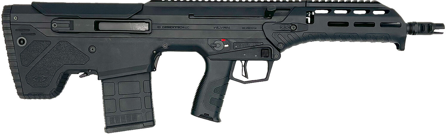 Desert Tech WLVRFA1620B WLVRN 308 Win/7.62 NATO 20+1 16" Black Steel Threaded Barrel, Black Hard Coat Anodized Picatinny Rail Aluminum Receiver, M-LOK Handguard, Black Polymer Chassis, Ambidextrous