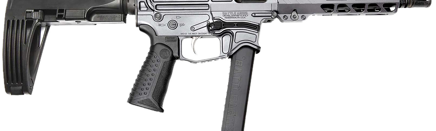 Battle Arms Development XIPHOS004 Xiphos 9mm Luger 30+1 8.50" Black Barrel, M-LOK Handguards, Combat Gray Aluminum Picatinny Rail Receiver Black Synthetic Adjustable Stock, Adj Black Grips