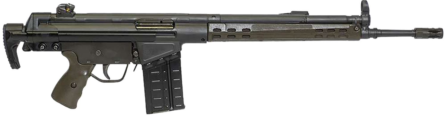 Century Arms RI5601AX CA-3 7.62x51mm NATO 20+1 18" Black Threaded Barrel, Black Steel Receiver, Fixed Black Synthetic Stock & Grip, A2 Birdcage Flash Hider