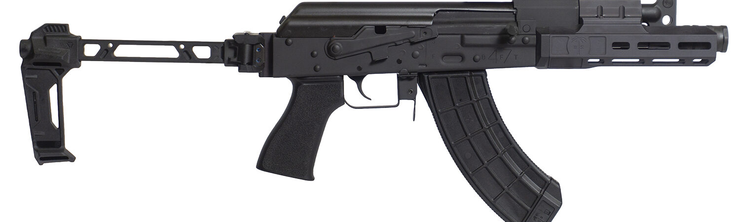 Century Arms HG8007N Draco Tactical 7.62x39mm 30+1 7.50" Black Barrel w/Linear Compensator, M-LOK Handguard, Black Receiver w/Picatinny Rail, Black SB Bi-Folding Pistol Brace