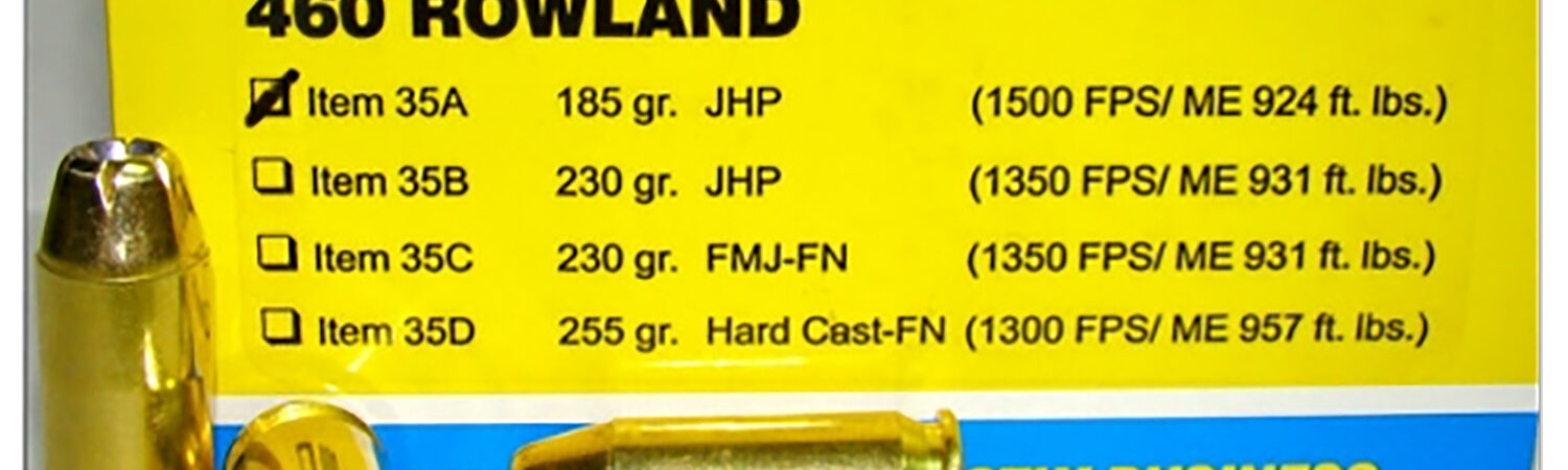 Buffalo Bore Ammunition 35A20 Personal Defense Strictly Business 460Rowland 185gr Jacket Hollow Point 20 Per Box/12 Case