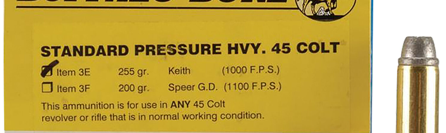 Buffalo Bore Ammunition 3E20 Standard Pressure Strictly Business 45Colt 255gr Gas Checked Soft Cast 20 Per Box/12 Case