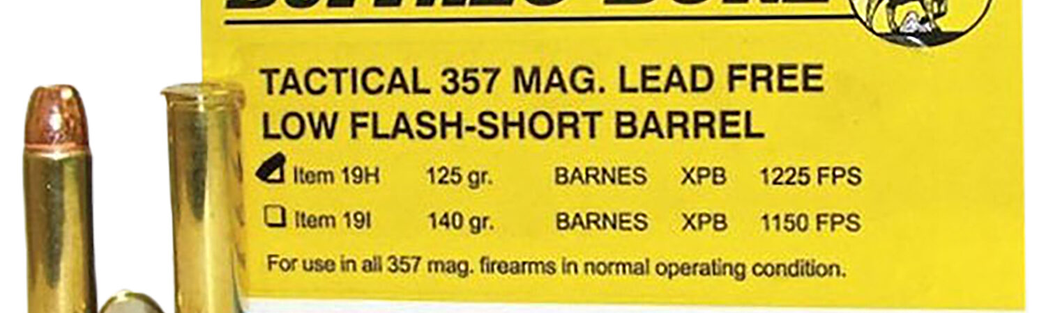Buffalo Bore Ammunition 19H20 Buffalo-Barnes Strictly Business 357Mag 125gr Barnes VOR-TX XPB Lead Free 20 Per Box/12 Case
