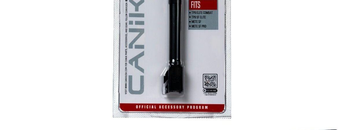 Canik Steel Drop in Barrel for Select 9mm Canik Pistols Fluted Compact Black