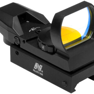 NcStar D4B Red Four Reticle Reflex Optic Black Anodized 1 x 0.95" x 1.34" 3 MOA Red Dot Multi Reticle