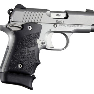 Hogue 39080 Rubber Grip  Cobblestone Black with Finger Grooves for Kimber Micro 9