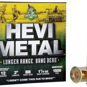 HEVI-Metal HS38088 HEVI-Metal Longer Range 12Gauge 3" 1 1/4oz BBShot 25 Per Box/10 Case