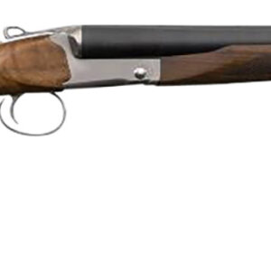 Charles Daly 930114 512T Coach Full Size 12 Gauge Break Open 3" 2rd 20" Matte Blued Side By Side Barrel, Silver Steel Receiver, Fixed Oiled Walnut Stock, Rem Choke Tube System