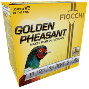 Fiocchi 12GP5 Golden Pheasant Extrema 12Gauge 2.75" 1 3/8oz 5Shot 25 Per Box/10 Case