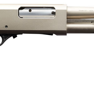 Charles Daly 930228 301 Tactical 12 Gauge Pump 3" 5+1 18.50" Nickel Vent Rib Barrel, Nickel Aluminum Receiver, Black Fixed Synthetic w/Pistol Grip Stock,
