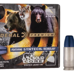 Federal P357SHC1 Premium 357Mag 180gr Solid Core Synthetic Flat Nose 20 Per Box/10 Case