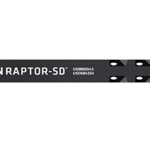 Radian Weapons R0561 Raptor SD Ambi Charging Handle, Radian Gray, Gas Ported Shaft, Fits Mil-Spec AR-15/M16 Platform