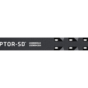 Radian Weapons R0012 Raptor SD Ambi Charging Handle, Black, Gas Ported Shaft, Fits Mil-Spec AR-10/SR-25 Platform