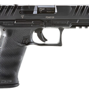Walther Arms 2842475 PDP  9mm Luger 18+1 4.50" Black Polygonal Rifled Barrel, Black Optic Ready/Serrated Steel Slide, Black Polymer Frame w/Picatinny Rail, Ambidextrous