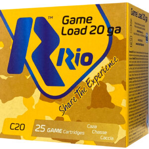 Rio Ammunition RC206 Game Load 20Gauge 2.75" 1oz 6Shot 25 Per Box/10 Case
