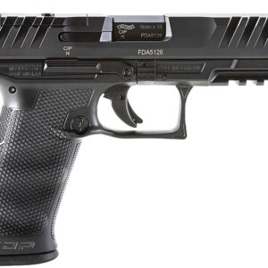 Walther Arms 2858126 PDP Optic Ready 9mm Luger 4.50" 10+1 Black Black Steel Slide Performance Duty Textured Black Polymer Grip