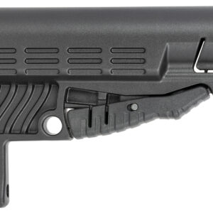 NcStar DLG-086 Classic Commercial Stock Black Polymer Adjustable Stock with Metal QD Bases & Rubber Butt Pad For Commercial Spec Buffer Tubes (Tube Not Included)