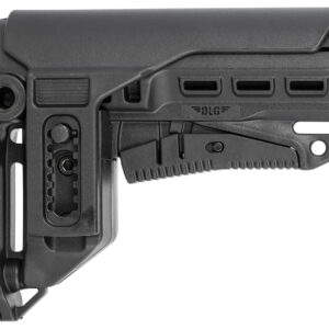 NcStar DLG-130-052 Compact PCP52 Mil-Spec Stock Black Synthetic Collapsible with Adjustable Cheekpiece
