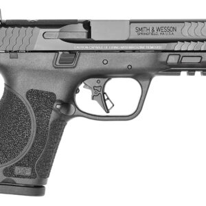 Smith & Wesson 13563 M&P M2.0  Compact 9mm Luger 15+1, 4" Black Armornite Steel Barrel & Optic Cut/Serrated Slide, Matte Black Polymer Frame w/Picatinny Rail