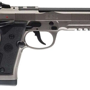 Beretta USA J92XPCO21 92X PCO Full Size Frame 9mm Luger 15+1 4.90" Black Barrel, Gray Nistan Optic Ready/Serrated Steel Slide & Frame w/Beavertail & Picatinny Rail