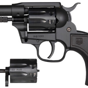 Diamondback DB0600A001 Sidekick  22 LR/22 Mag 9 Shot 3" Black Cerakote Steel Barrel & Cylinder, Zinc Alloy Frame, Black Birdshead Polymer Grip, Hammer Safety, Exposed Hammer